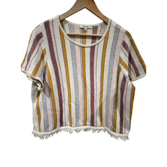 Madewell Blakey Cabana Stripe Fringe Too Large  2X - Picture 1 of 5